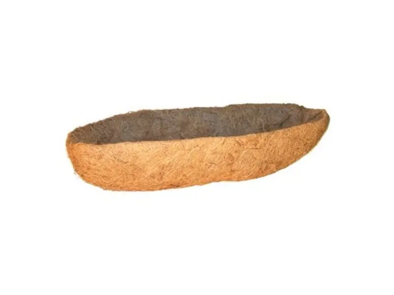 Coco Plant Trough Liner, 7.5 x 36 in, Water Retention Garden Plant Care Accessory