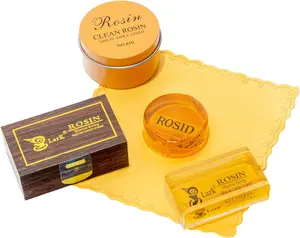 Violin Rosin 2 Pack,  Rosin with Case, Light Low Dust Rosin for Violin Viola and Cello Bows