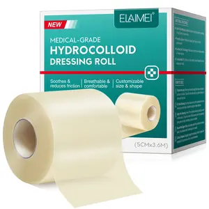 Elaimei Medical Hydrocolloid Bandage 5cmx3.6m, Silicone Scar Tape, Skin-friendly, soft, breathable and comfortable, skin care products with multiple uses, meeting daily needs, essential for home use