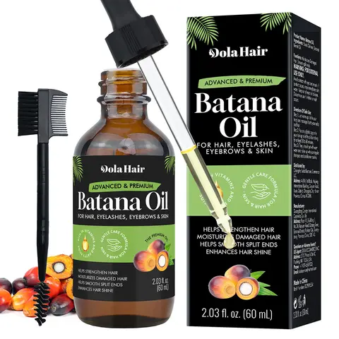 Dolahair Alcohol-Free Organic Batana Oil (60ml) - Hair Growth Products Moisturizer, Hydrating Herbal Raw Oil for Scalp Care & Radiant Locks Lightweight Daily Treatment