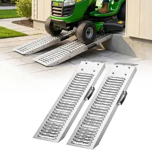 【fathersdaygift】VEVOR Trailer Ramps, 2PCS 39 x 9 in, Heavy-Duty Steel ATV Ramp Set with Anti-Slip Plates, 1200LBS Combined Capacity Loading Ramps for Motorcycles, Lawn Mowers, Farm Tractors, Carts