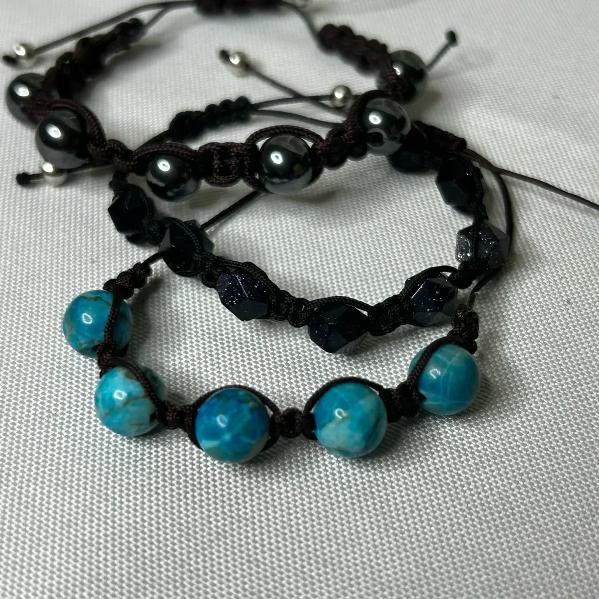 Shamballa Style Bracelets with Crystal Beads, Adjustable Design, Elegant and Unique Jewelry