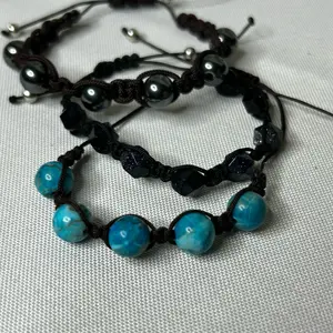 Shamballa Style Bracelets with Crystal Beads, Adjustable Design, Elegant and Unique Jewelry