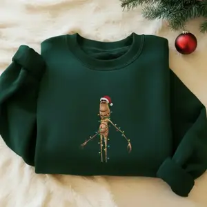 Marcus The Worm, Funny Christmas Sweater, Meme Santa Weirdcore Holiday Gift, Unisex Men Women Casual Pullover Tops for Men for Women