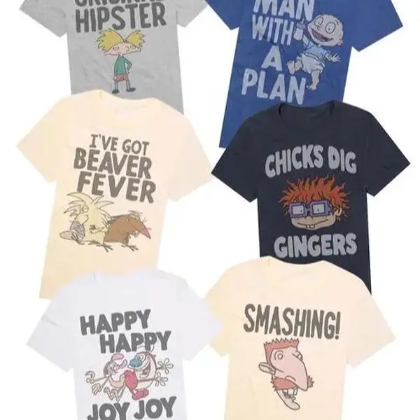 Nickelodeon 90's Unisex Adult T Shirts T-Shirt