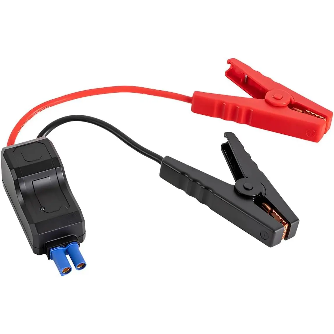 12V Car Jump Starter Clamps with EC5 Connector, Alligator Clips Replacement for Automotive Emergency Boosters, All-Copper Material Cables, ABS Insulation, Compatible with 12.6V 3-Strings & 16.8V 4-Strings, Universal for Vehicles, SUVs, Trucks, Battery Cla