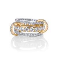 Two Tone Interlocking Triple Band