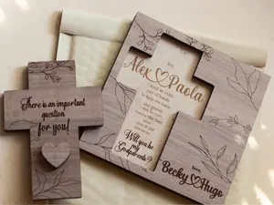 Will you be my godparents? cute gift idea, personalized, laser cut, godparent proposal, godmother, asking godmother,