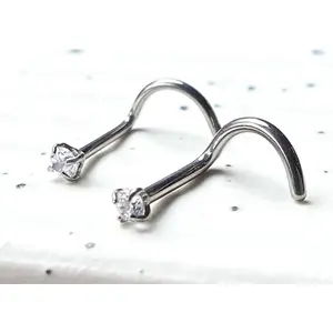 1pc Solid Implant Grade Titanium Grade 23 6AL4V-ELi Nose Screw 18g or 20g