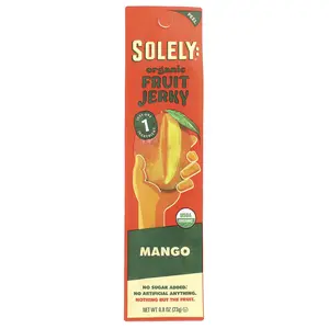 Solely Organic Fruit Jerky, Mango, 0.8 oz (23 g)