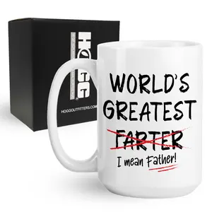 15oz Coffee Mug for Dad - World's Greatest Farter Drinkware
