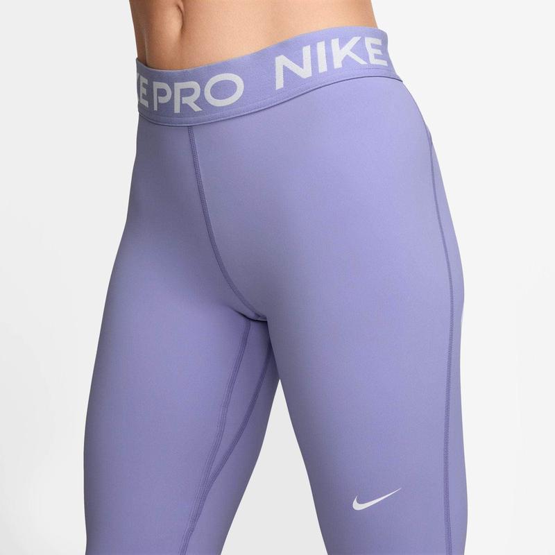 Nike Pro Mid-Rise Mesh-Paneled Leggings - Women's Tight Sports Yoga Wear