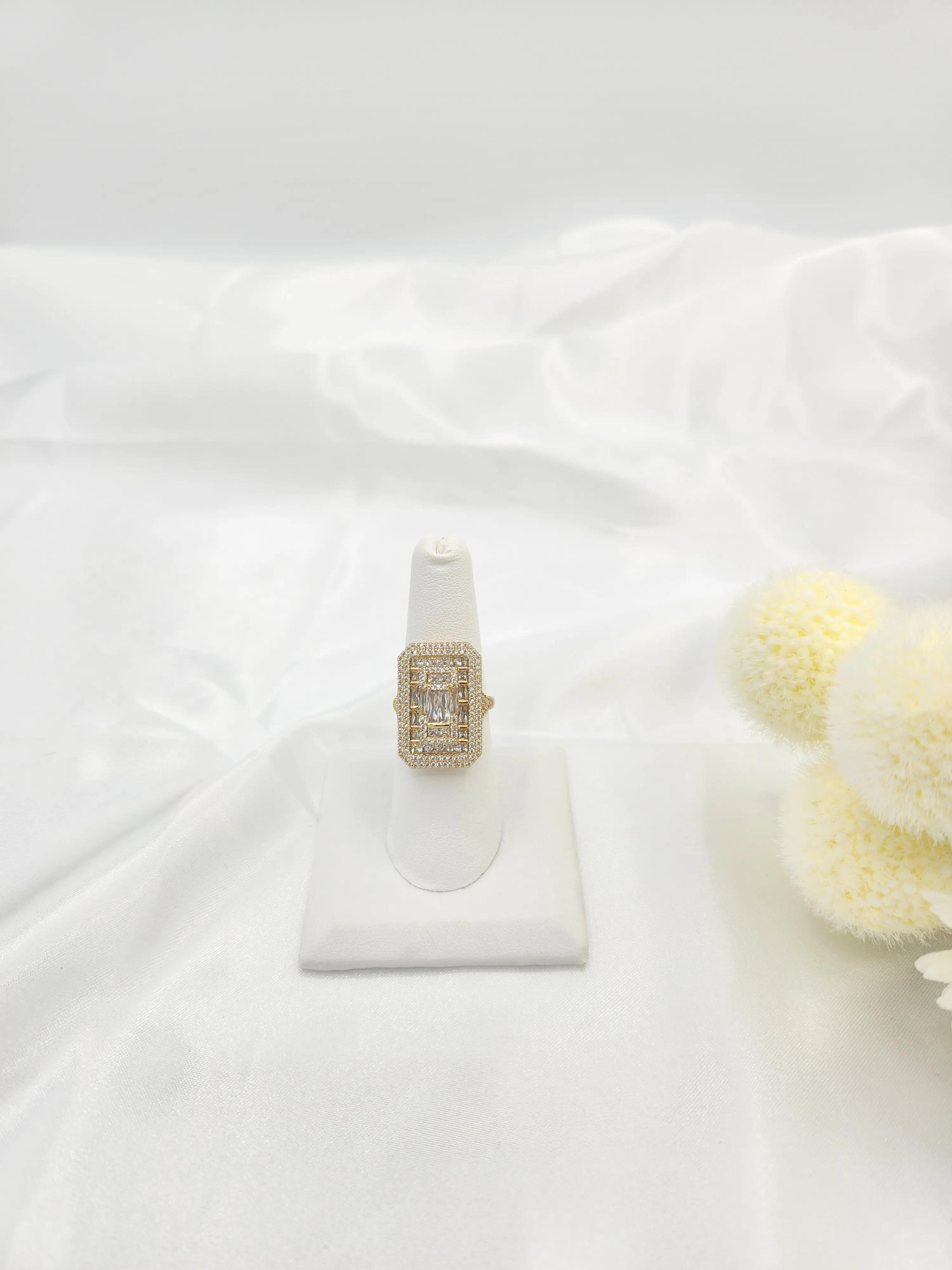 womens rings in 14K gold plated, elegant and modern.  (36)
