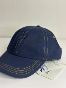 Pre-owned Burberry dark denim hat size large