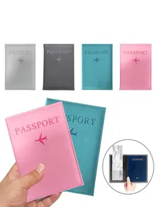 PU Leather Passport Case, Waterproof Passport Protector, Business Credit Card Holder, Stylish Durable Travel Wallet, Travel Accessories