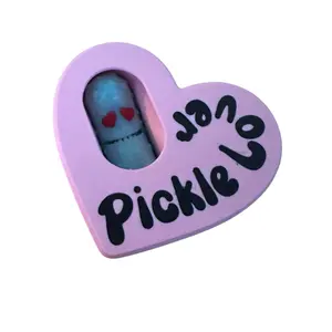 Valentine's Day Pickle and Micro Pack, Tickles the Pickle 3D Printed Articulating Fidget Toy, Unique 3D Printed Toy Gift Set