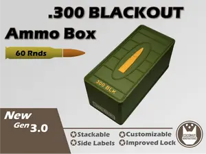 Ammo Box 300 BLK 300 Blackout 60 Round