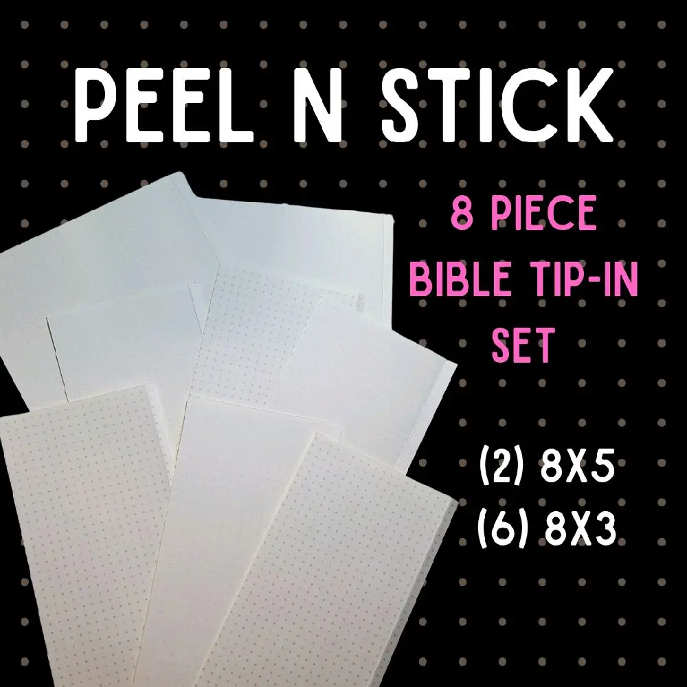 peel n stick Bible tip-in set Book Accessories Removable Dividers Tabs Self Adhesive Stickers