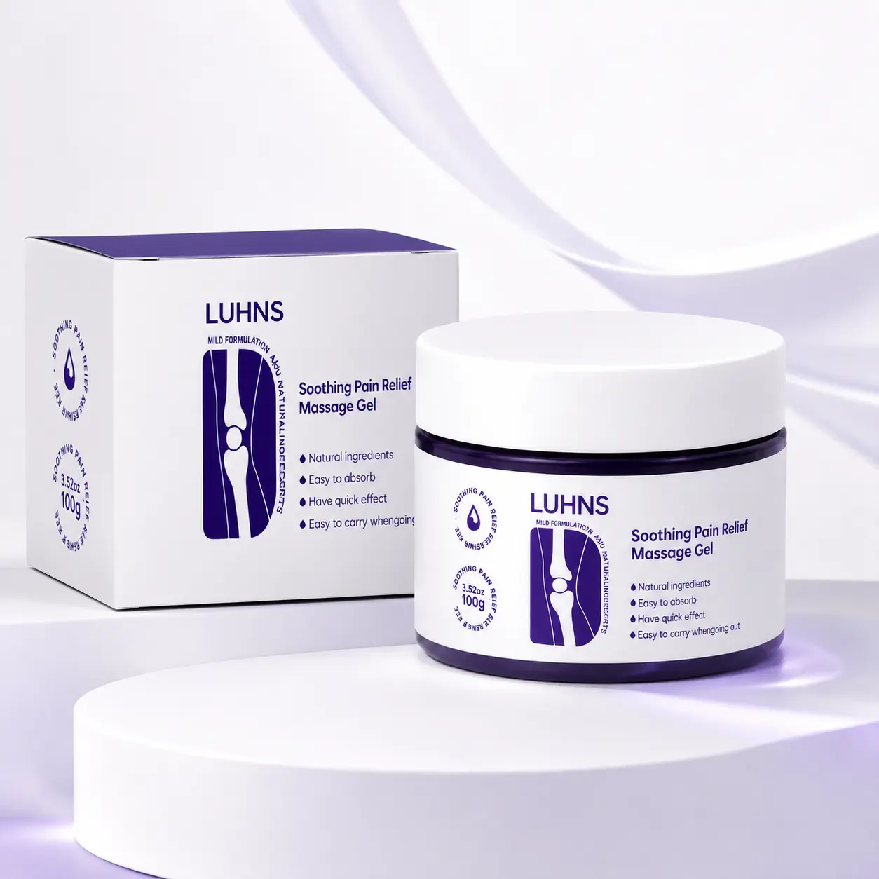 Buy 1 Get 1 Free | Cooling Massage Body Gel | Quick-Absorbing Skin Conditioning Formula | Multi-Area Body Care for Active Lifestyles | Convenient Jar Packaging