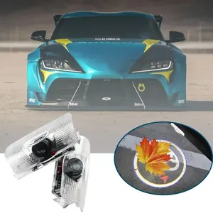 🚗✨2Pcs Car Door Lights Logo Projector Compatible with Highlander/Camry/4runner/Sienna/Corolla/Tundra/Prius/Venza/Prado/Sequoia/Reiz/Previa/Alphard Model, 3D LED Car Welcome Projector Puddle Lights, Led For Car, Vehicle Welcome Light