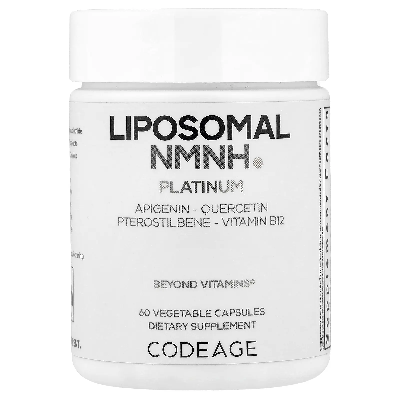 Codeage Liposomal NMNH Platinum, 60 Vegetable Capsules