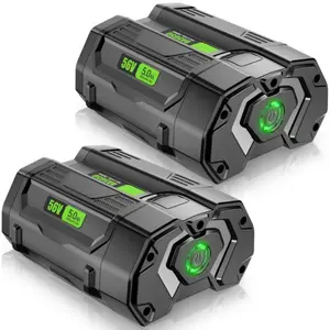 2 Pack BA5600T 56V 5.0Ah Battery Replacement for EGO 56V Battery Compatible with EGO 56V Power Tools (Lawn Mower Leaf Blower Chainsaw)