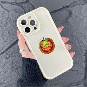 Tomato Hello Kitty Silicone Phone Case for Apple iPhone 12 13 14 15 16 Pro Max XR Full Body Protection Non-Slip Fashionable