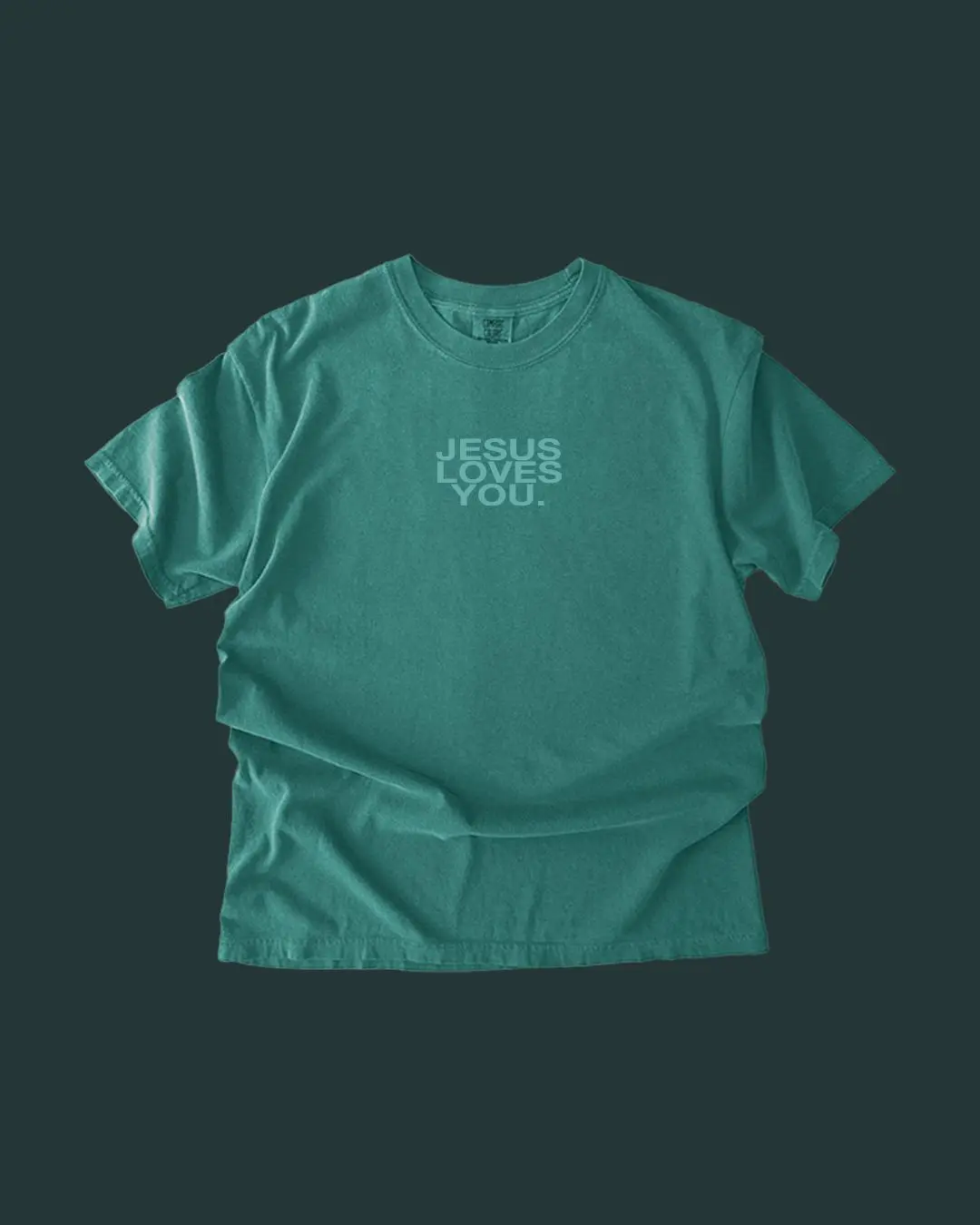 Women's Short Sleeve Garment-Dyed T-Shirt, Blue Spruce, Casual Fit, Soft Cotton, Breathable Everyday Top