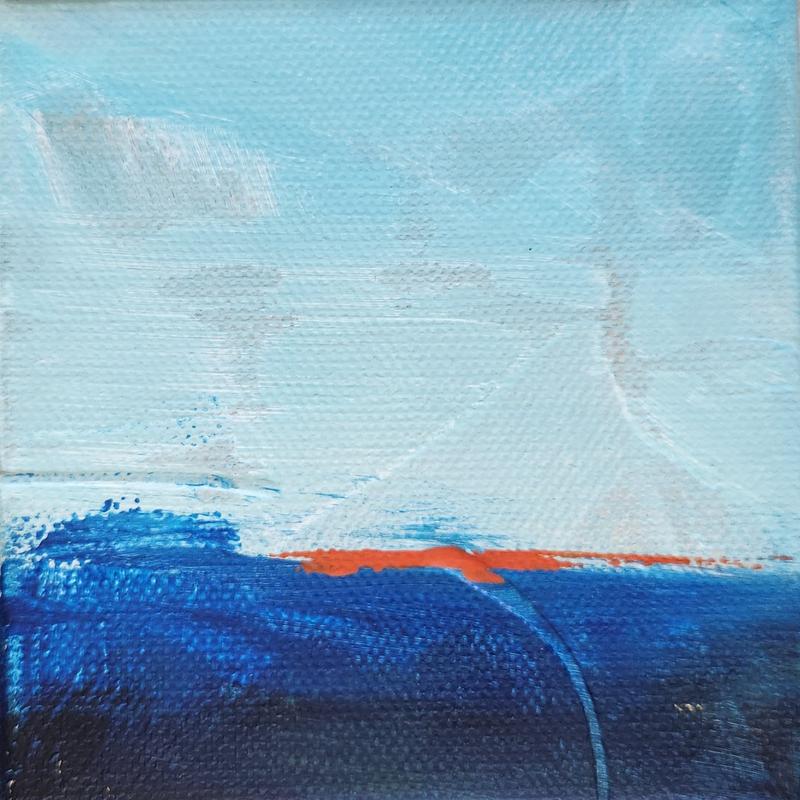 Ember Line. Giclée print of an original acrylic painting.