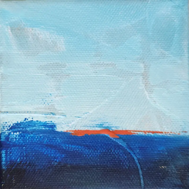 Ember Line. Giclée print of an original acrylic painting.