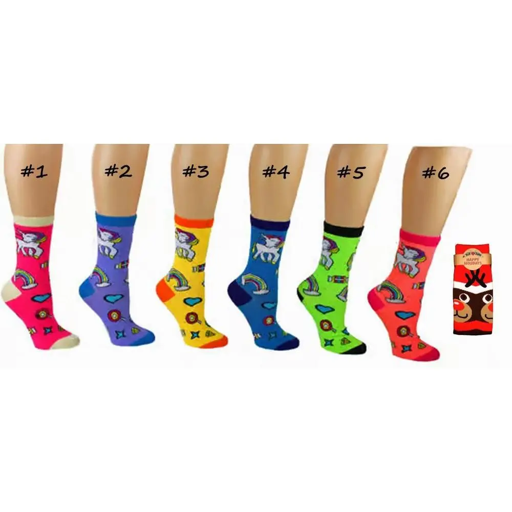 Woman's Unicorn Socks, Women's Socks, Gift for Her, Gift under 20, Gift for Teenager, Fun Socks for Women, mythical Socks, Animal Socks Comfort Womenswear