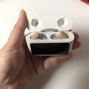 Audien Atom X OTC Hearing Aids for Adults – Premium Rechargeable In-Ear Hearing Aids with Touchscreen Volume Control, No Prescription