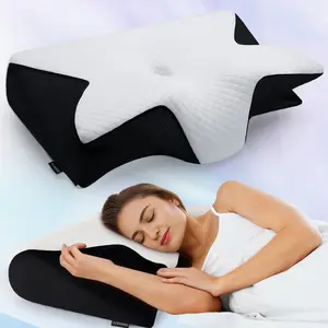 100% Memory Foam Pillow, Neck Pain Relief, Comfortable Cervical Support, Enhances Sleep Quality, Suitable for Side, Back & Stomach Sleeper, Supportive Memory Foam
