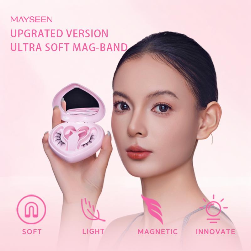 MAYSEEN Soft Magnetic Eyelashes Kit [NEW Heart Box] — No Glue No