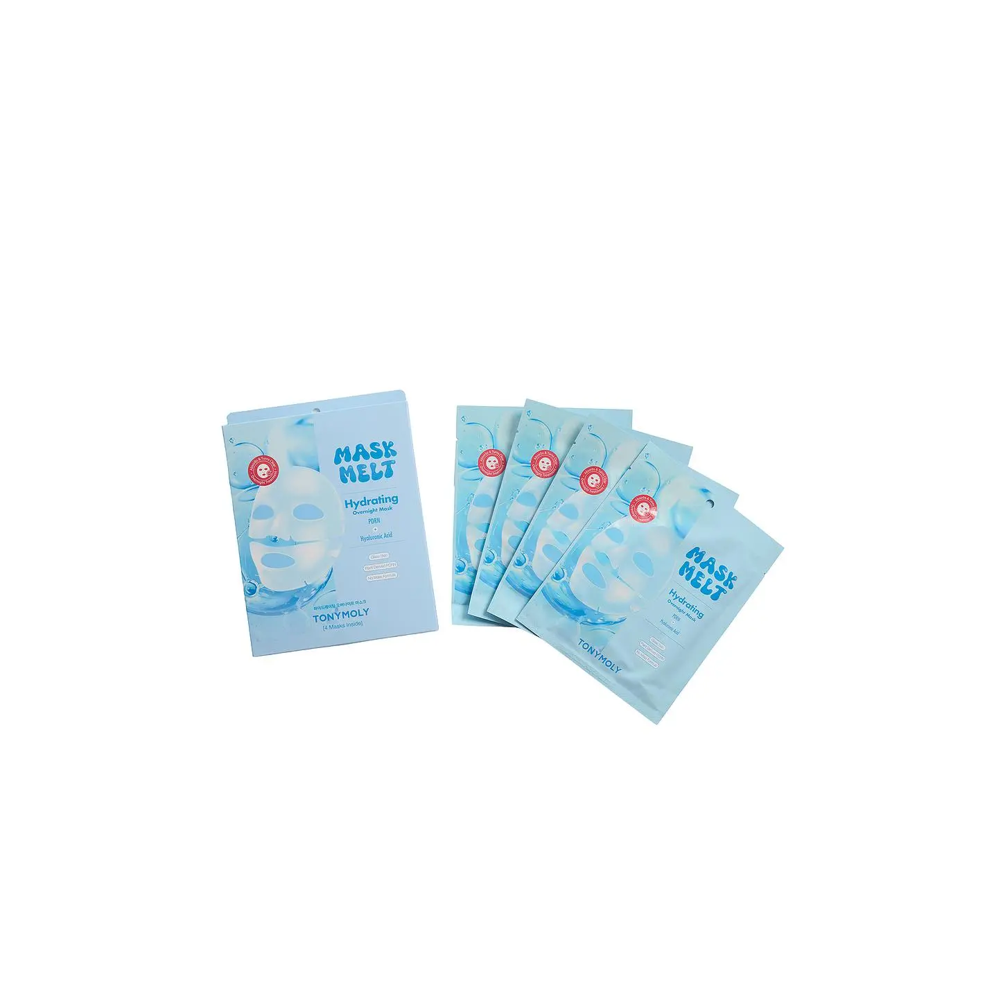 TONYMOLY Mask Melt Hydrating Overnight Hydrogel Mask 4pc.