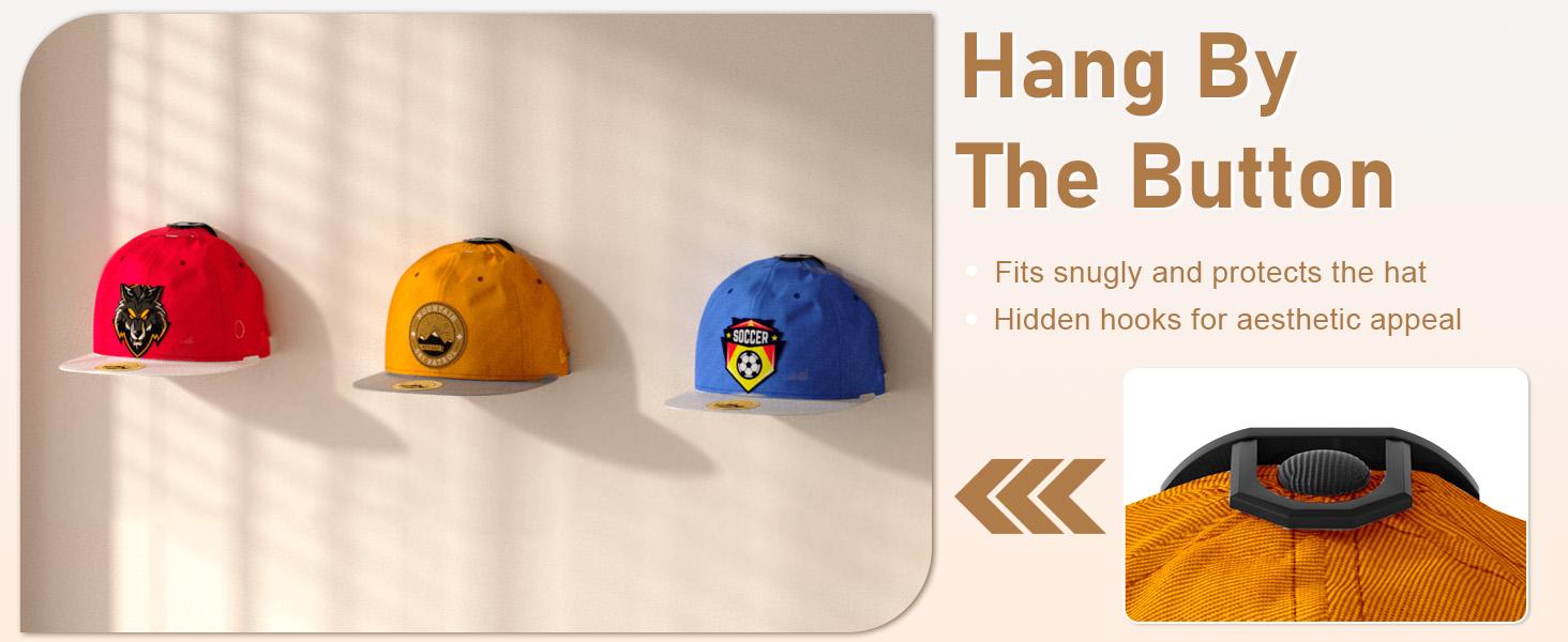 HatStow 24-Pack Hidden Wall Hat Hooks - Minimalist ABS Strap Baseball Cap Organizer with No-Drill Durable Adhesive, Invisible Hangers for Easy Installation, Home Decor Storage Solution Hanging HatStow 24-Pack Hidden Wall Hat Hooks - Minimalist ABS Strap Baseball Cap Organizer with No-Drill Durable Adhesive, Invisible Hangers for Easy Installation, Home Decor Storage Solution Hanging