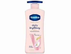 Vaseline Daily Brightening Body Lotion with Serum, 400 ml Long-Lasting Moisturizer (Beauty & Personal Care, Bath & Body Care)