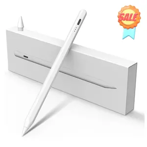 Stylus Pen for iPad 2018-2024, Fast Charging Pencil (1st Generation) with Tilt Sensitivity & Palm Rejection, Magnetic Pen for iPad Air 3/4/5/M2, iPad Mini 5/6, iPad 6/7/8/9/10, iPad Pro 11"/12.9"/M4，White，Pink