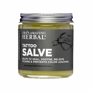 Tattoo Salve, 4oz - Reduce Healing Time and Soothe Itch on New Ink, Tattoo Aftercare Balm Tattoo Salve, 4oz - Reduce Healing Time and Soothe Itch on New Ink, Tattoo Aftercare Balm