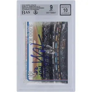 C.C. Sabathia New York Yankees Autographed 2019 Topps Update #US5 Beckett Fanatics Witnessed Authenticated 9/10 Card with "HOF 25" Inscription - Fanatics Authentic Certified