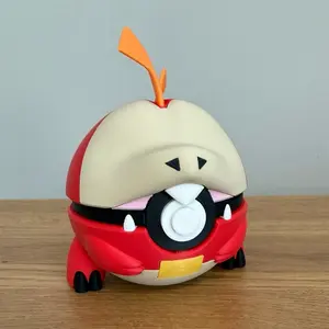 Fuecoco Ball - Made to Order, High-Quality PLA, 3D Printed Pokeball Figure