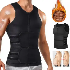 Men's sauna vest, anti roll waist trimmer, compression, waist trainer, fitness bra, abdominal shapewear, abdominal shapewearRAIMENTRY