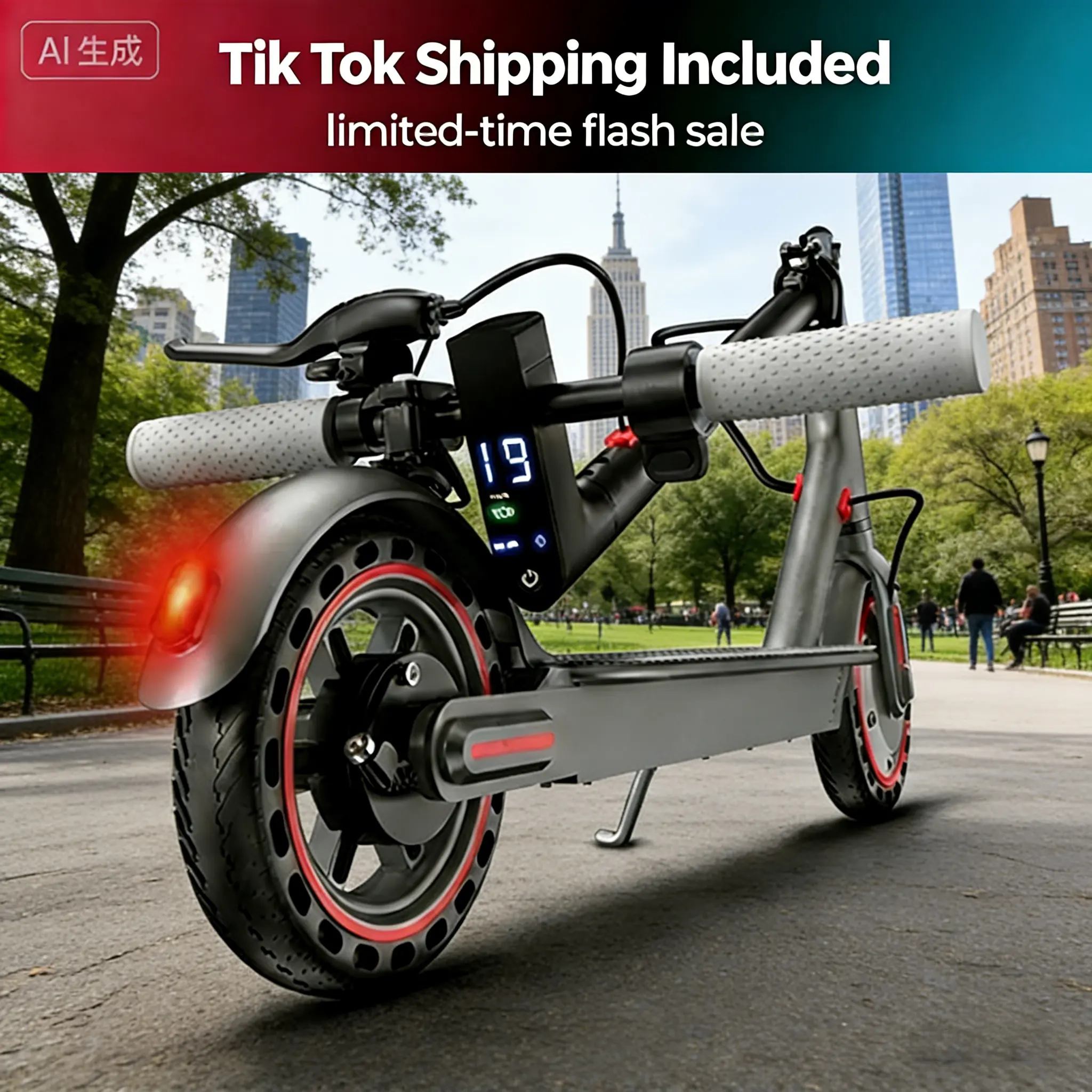 Folding Escooter for School & Urban Commuting, 350W Motor, 19 MPH Speed, 12 mi Range, 8.5-Inch Honeycomb Tires, Dual Brakes, App Control, Sports & Outdoor Scooter Equipment, School Scooters, Motorized Scooters
