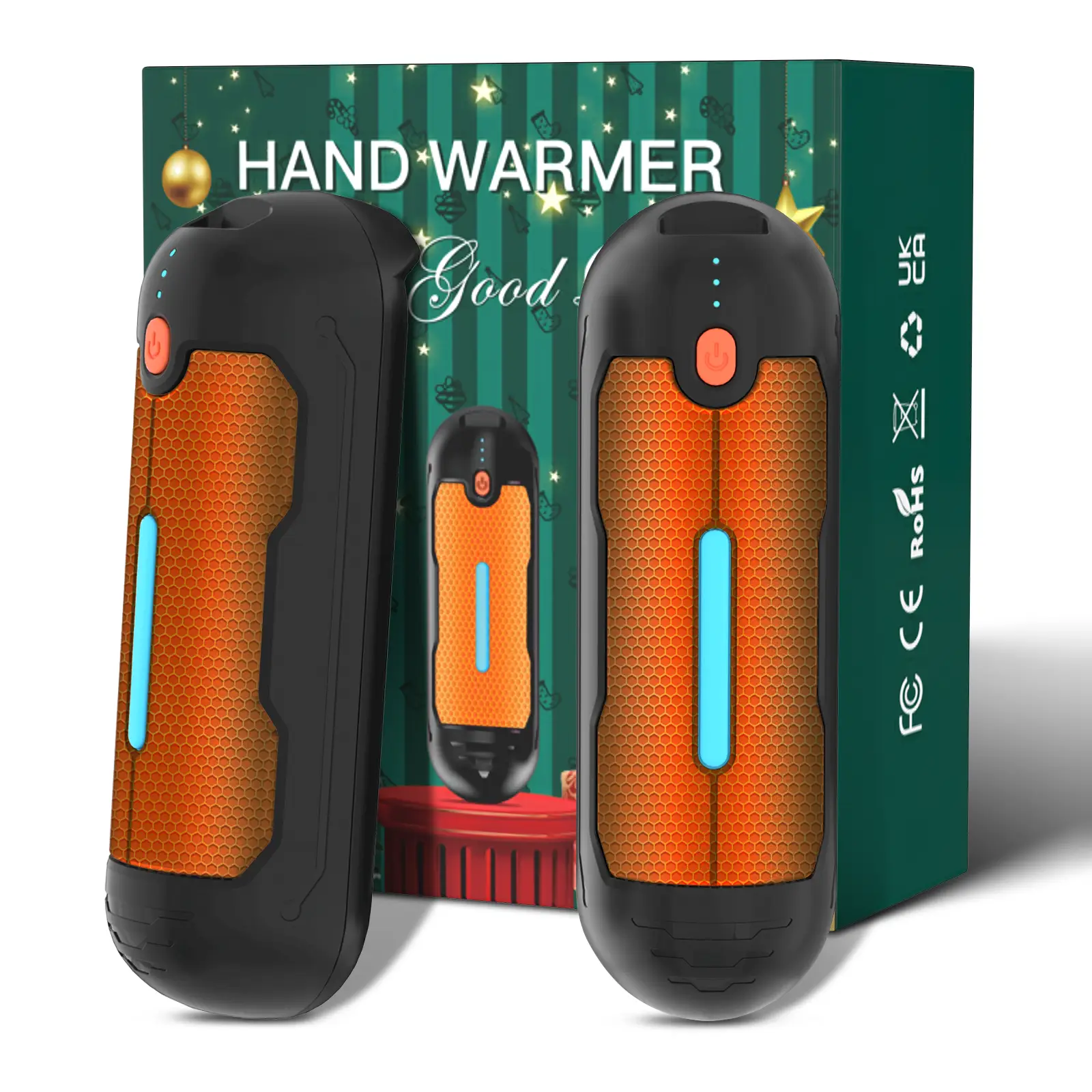 ZIHNIC Hand Warmers Rechargeable 2 Pack, 6000mAh Cute Panda Shaped Electric Hand Warmer, 20Hrs Long Heating Reusable Hand Warmer, Portable Pocket USB