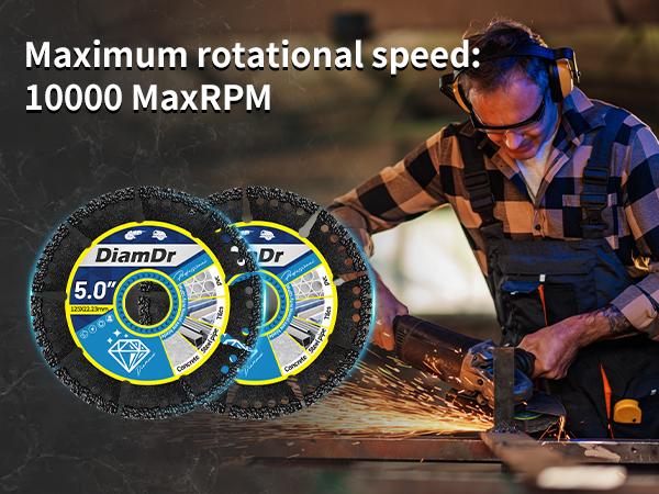 5 Inch Cutting Iron King Diamond Saw Blade for Heavy Duty Metal Cutting Angle Grinder