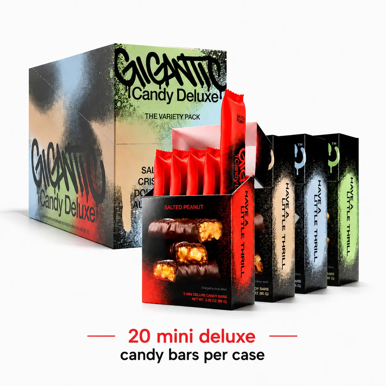 Variety Pack Dark Chocolate Mini Candy Bars (20 Count) – Candy Deluxe by Gigantic