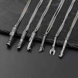 Lightsaber Necklace - Choose your favorite Character Inspired Hilt