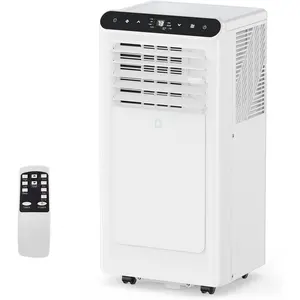 8000 BTU Portable Air Conditioner, 3-in-1 Portable AC for Rooms Up to 350 Sq. ft., Quiet 48–51 DB, Touchpanel & Remote Control, Washable Filter