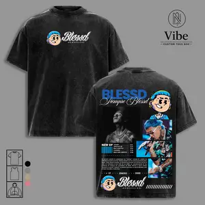 Blessd Siempre Blessd Shirt – Latin Trap Rapper Graphic T Shirt, Reggaeton Music Streetwear, Urban Hip Hop Style Tee, Casual Cotton Unisex T-Shirt, Gift for Latin Music Fans