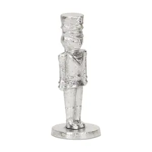 Cheungs 5988SV-L Clara Silver Cast Iron Nutcracker Figurine - Large